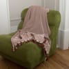 Plaid cotone rosso mattone 160x250 cm