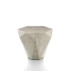Tavolino basso da caffè in pietra fossile bianco cm 60x60 50h