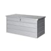 Coffre de jardin métal 385l gris aluminium