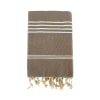 Fouta traditionnelle "Kolora" Taupe 100x200