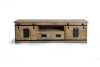 Mueble televisor en madera de mango estilo industrial con dos puertas
