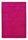 Handgewebter Teppich aus Schurwolle - Dunkelrosa, 040x060 cm