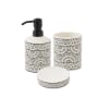 Set de salle de bain en porcelaine blanc