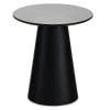 Tavolo basso rotondo scandinavo grigio