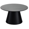 Tavolo basso rotondo scandinavo grigio