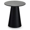Tavolo basso rotondo scandinavo grigio
