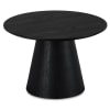 Tavolo basso rotondo scandinavo nero