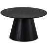 Tavolo basso rotondo scandinavo nero