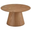 Tavolo basso rotondo scandinavo naturale