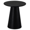 Tavolo basso rotondo scandinavo nero