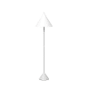 Lampada LED da terra con paralume in metallo bianca cm 40x40 156h
