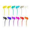 12 - Multicolore - PP - 8 x 0 x 3 cm