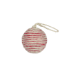 Bola Navidad artesanal de cuerda de yute reciclado multicolor 7 cm.