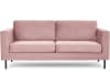 Klassisches Sofa aus Schaumstoff und Holz, Metall, Rosa
