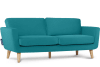 Skandinavisches Sofa 3 Sitzer, blau