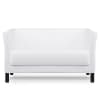 Modernes Sofa 2 Sitzer, aus Kunstleder, weiß