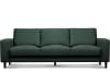 Minimalistisches Sofa, 3 Sitzer,, Grün