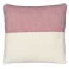 Cuscino in lana rosa pastello 45x45