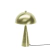 Lampe champignon à poser en métal doré