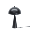 Lampe champignon à poser en métal noir