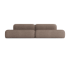 Modulares 6-Sitzer-Sofa aus Stoff, braun