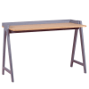 Minimalistischer Schreibtisch aus Holz, grau
