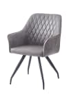 Stuhl aus Stoff 60 x 86,5 cm, Dunkelgrau