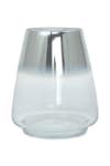Vase aus Glas 18,5cm, Silber
