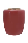 Vase aus Metall 36,5cm, Rot