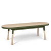 Dos de canapé banc 140 cm, 100% frêne massif