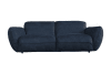 Extrabreites Sofa aus Mikrofaser, dunkelblau