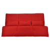 Banquette clic-clac avec matelas latex rouge 130 x 190 cm