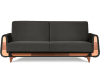 Sofa 3-Sitzer mit Schlaffunktion, grau