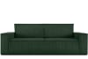 Sofa 3 Sitzer mit Schlaffunktion, in Pet Friendly Cord-Stoff, grün