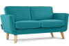 Sofa mit Armlehnen, blau