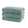 3er-Set Badetücher aus Baumwolle, 100 x 50, grün