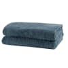 2er-Set Handtücher aus Baumwolle, 140 x 70, blau