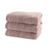 3er-Set Badetücher aus Baumwolle, 100 x 50, rosa