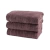 3er-Set Badetücher aus Baumwolle, 100 x 50, rosa