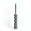 Kerzenhalter 3in1 aus Buchenholz , H34cm, Grün