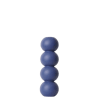 Kerzenhalter 2in1 aus Buchenholz , H26cm, Blau