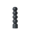 Kerzenhalter 3in1 aus Buchenholz , H34cm, Schwarz
