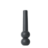 Kerzenhalter Cone aus Buchenholz , H32cm, Schwarz