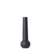 Kerzenhalter Cone aus Buchenholz , H25cm, Schwarz