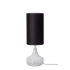 Lampe à poser fer textile h75cm noir