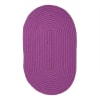 Tapis en coton réversible effet cordage violet 50x80