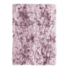 Tapis shaggy effet tie and dye rose 160x230