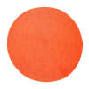 Tapis en coton réversible effet cordage orange diam.120