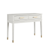 Consolle con 2 cassetti effetto legno bianco