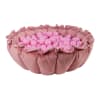 Blumen-Spielmatte mit Bällebad 100 Bällen 2-in-1-Set Rosa: Pastellrosa